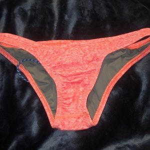 Orange heathered jolyn bikini bottoms
